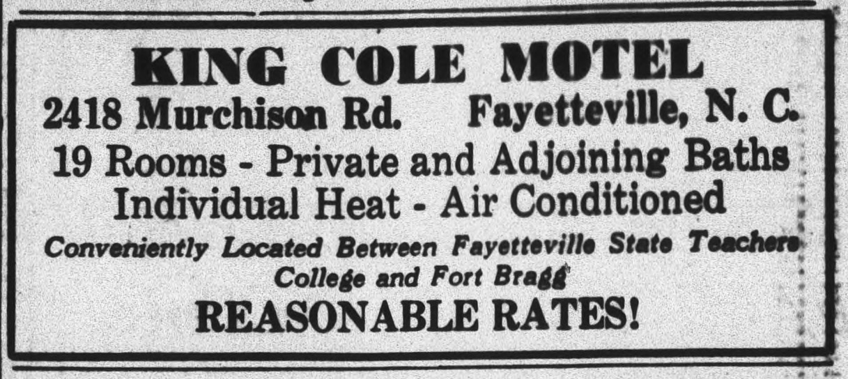 King Cole Motel Advertisement