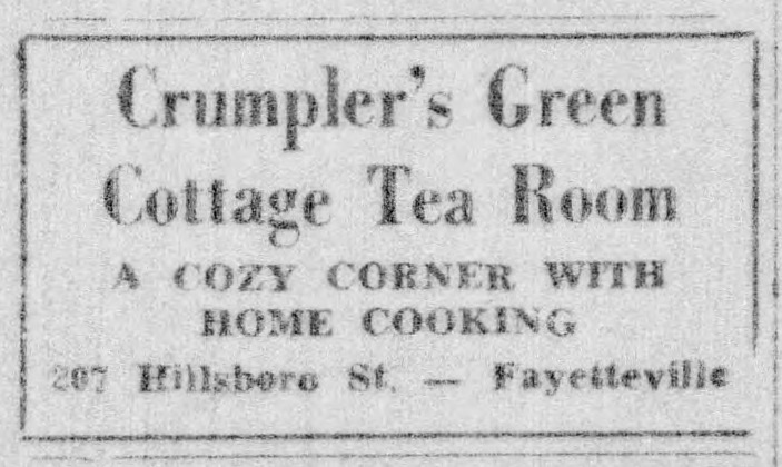 Advertisement, The Carolinian, September 3, 1949