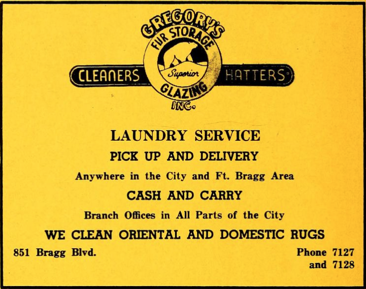 Advertisement, 1946 Fayetteville City Directory