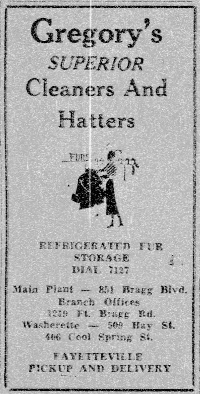 Advertisement, The Carolinian, April 1, 1950