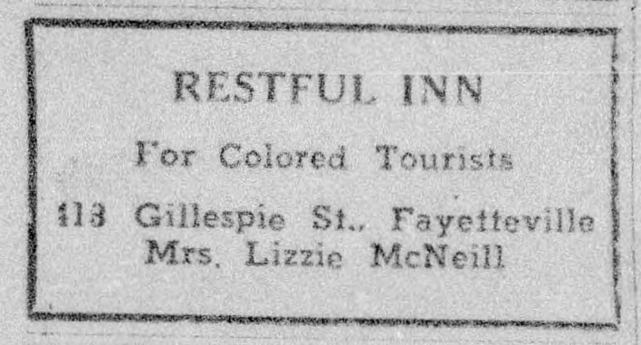 Advertisement, The Carolinian, February 26, 1949