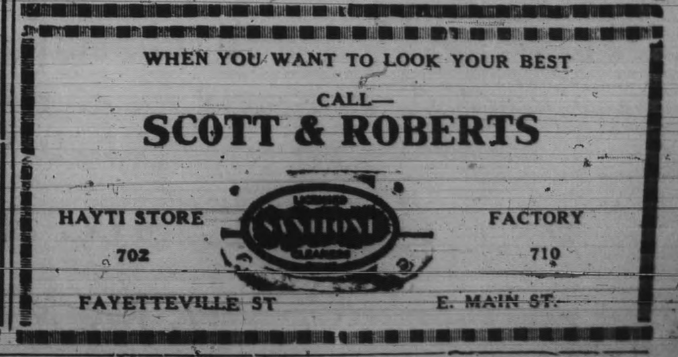 Advertisement, The Carolina Times, April 23, 1938