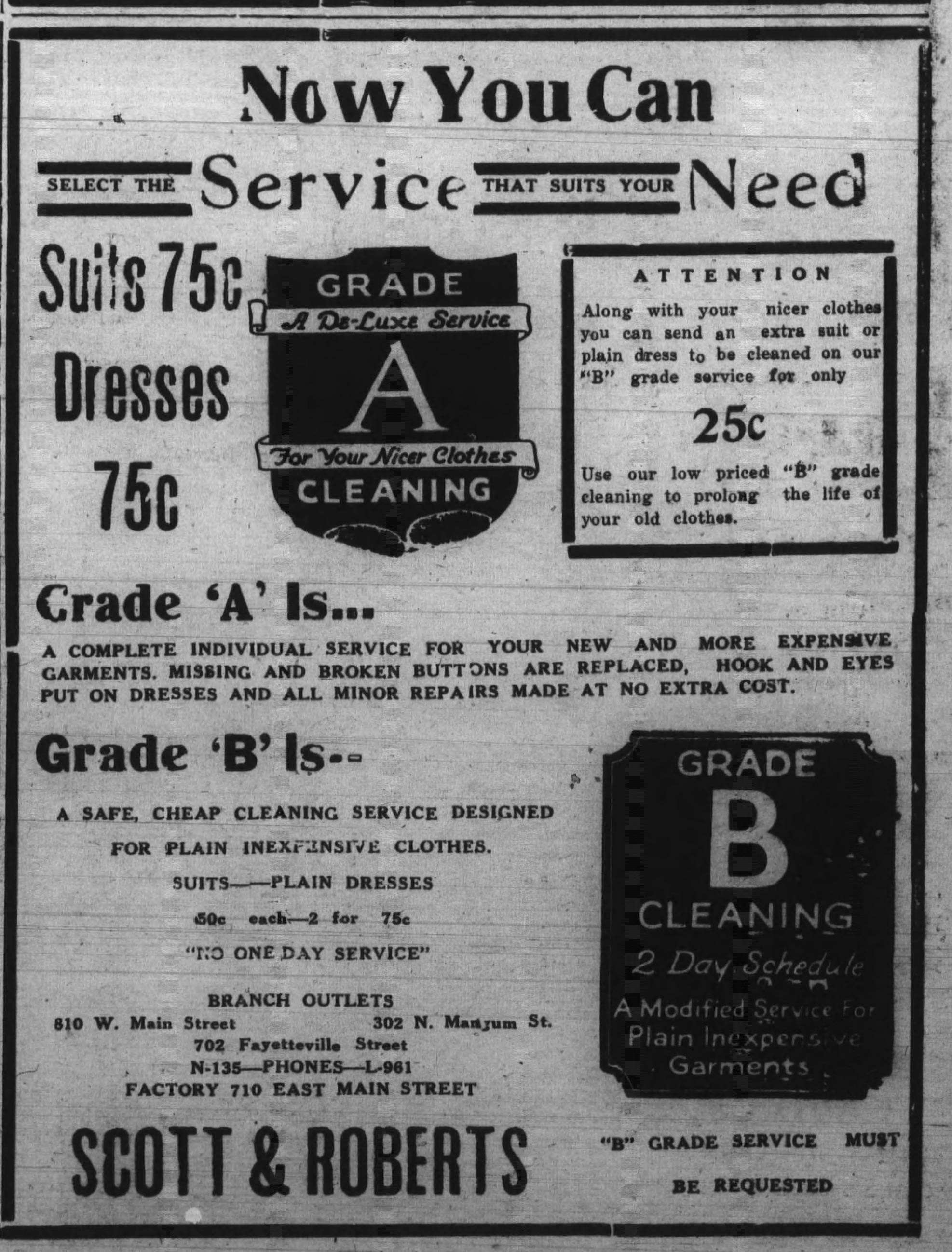Advertisement, The Carolina Times, June 8, 1940