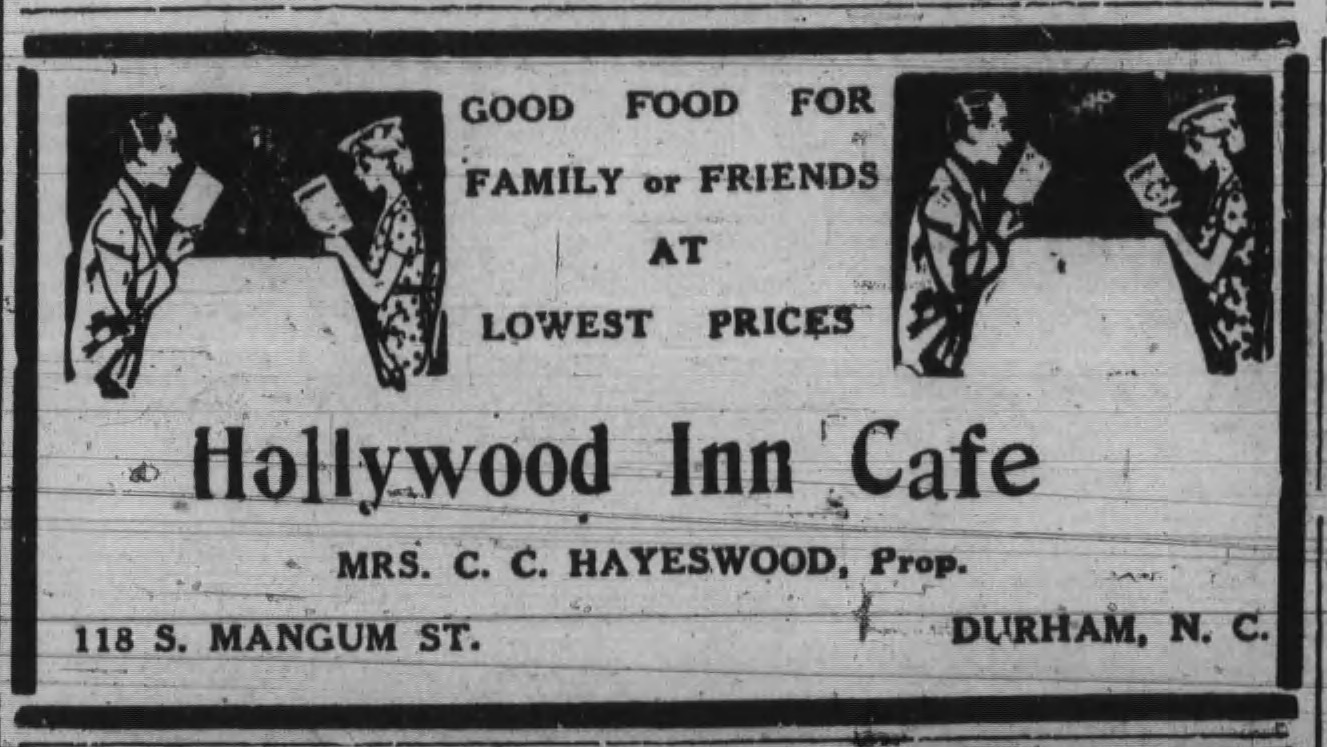 Advertisement, The Carolina Times, July 30, 1938