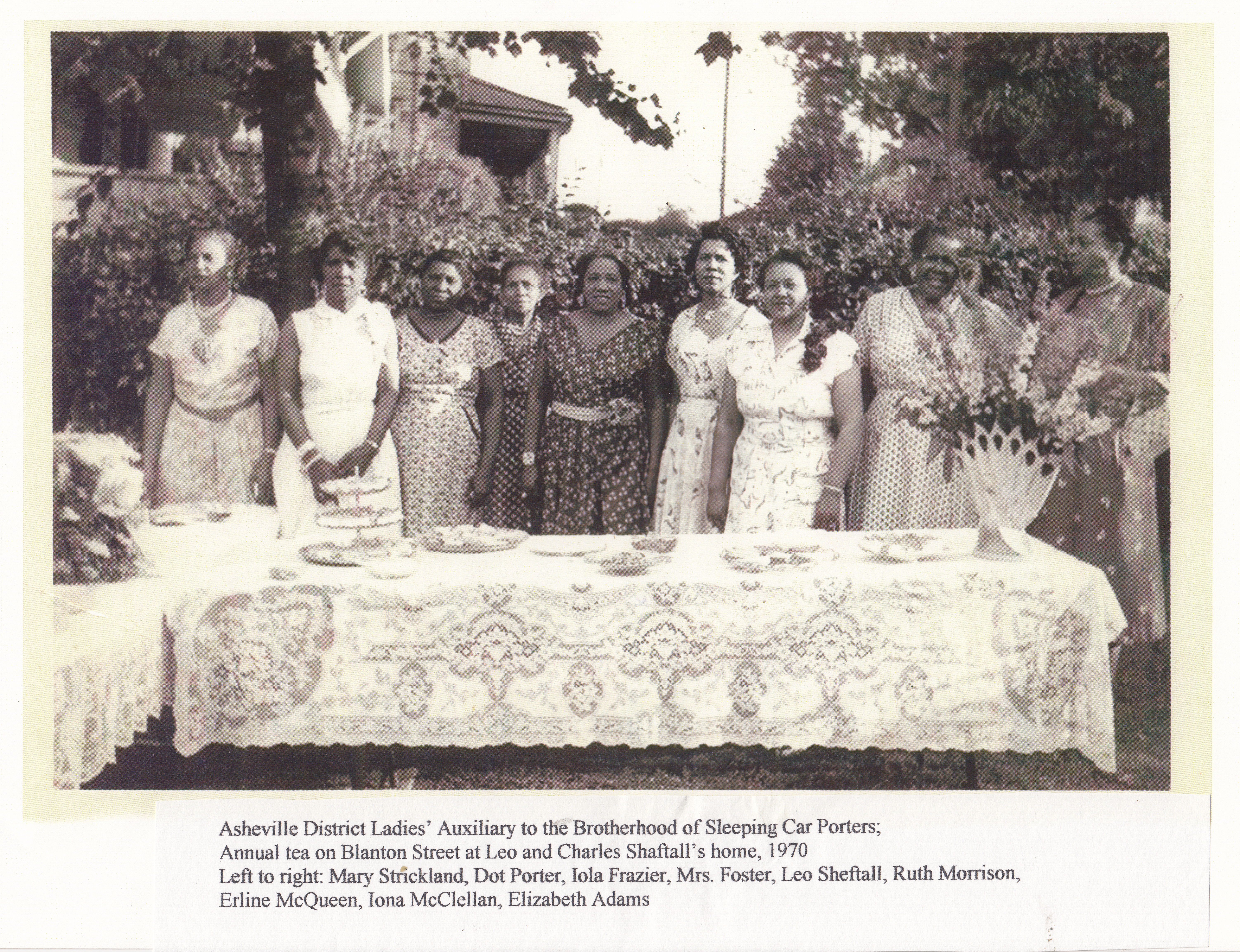 Mrs. Laura Jo Foster with BSCP Ladies' Auxiliary, 1970