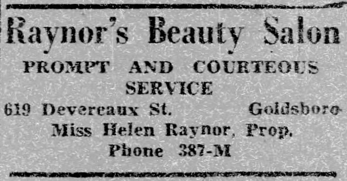 Advertisement, The Carolinian, March 4, 1950