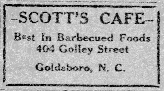 Advertisement, The Carolinian, August 27, 1949