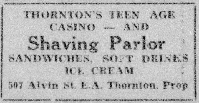 Advertisement, The Carolinian, August 14, 1948