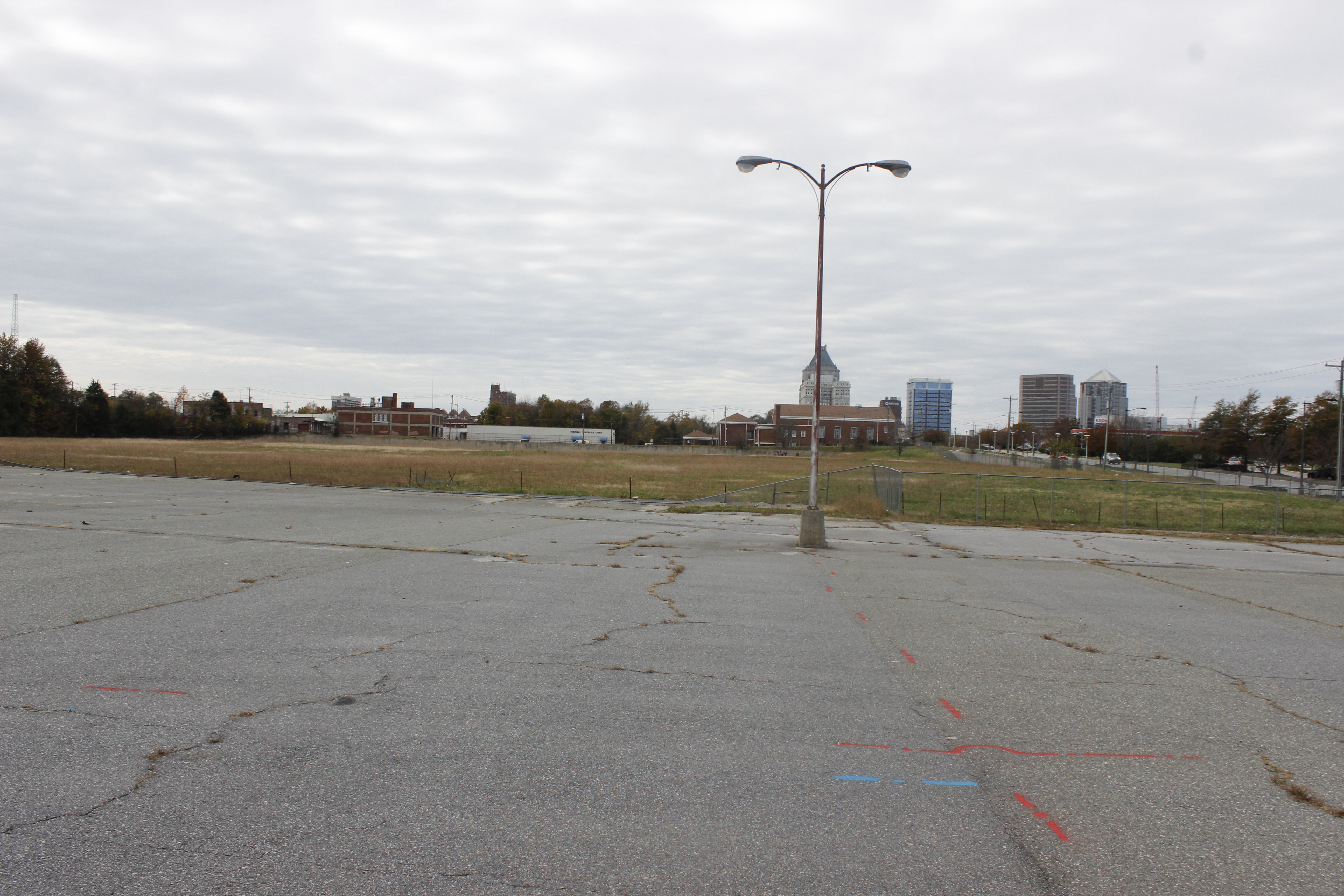 Former site of Mrs. E. Evans