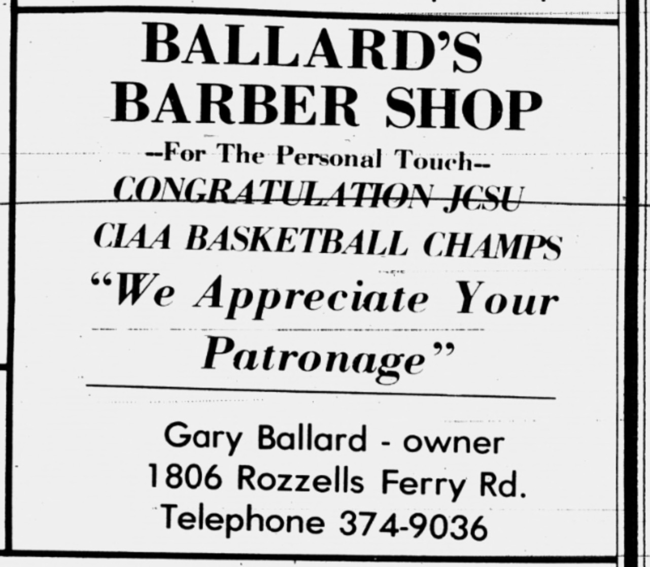 Advertisement, The Charlotte Post, February 25, 1982, Annual Black History Edition