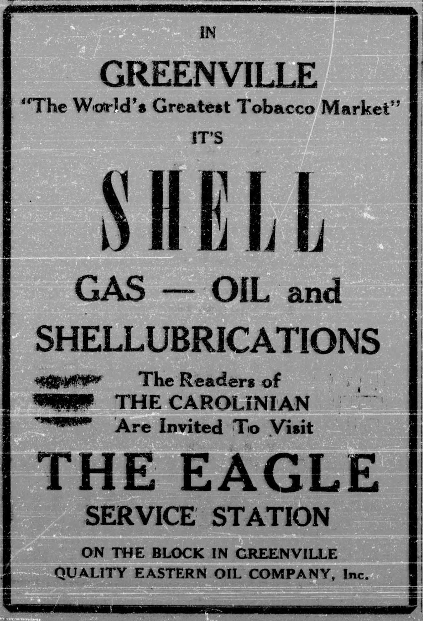 Advertisement, The Carolinian, September 7, 1946