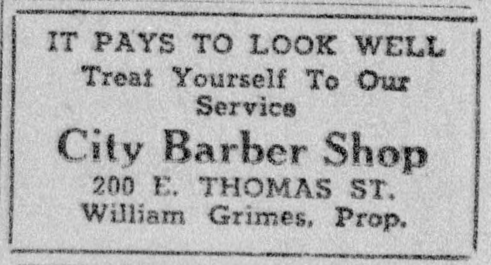 Advertisement, The Carolinian, February 12, 1949