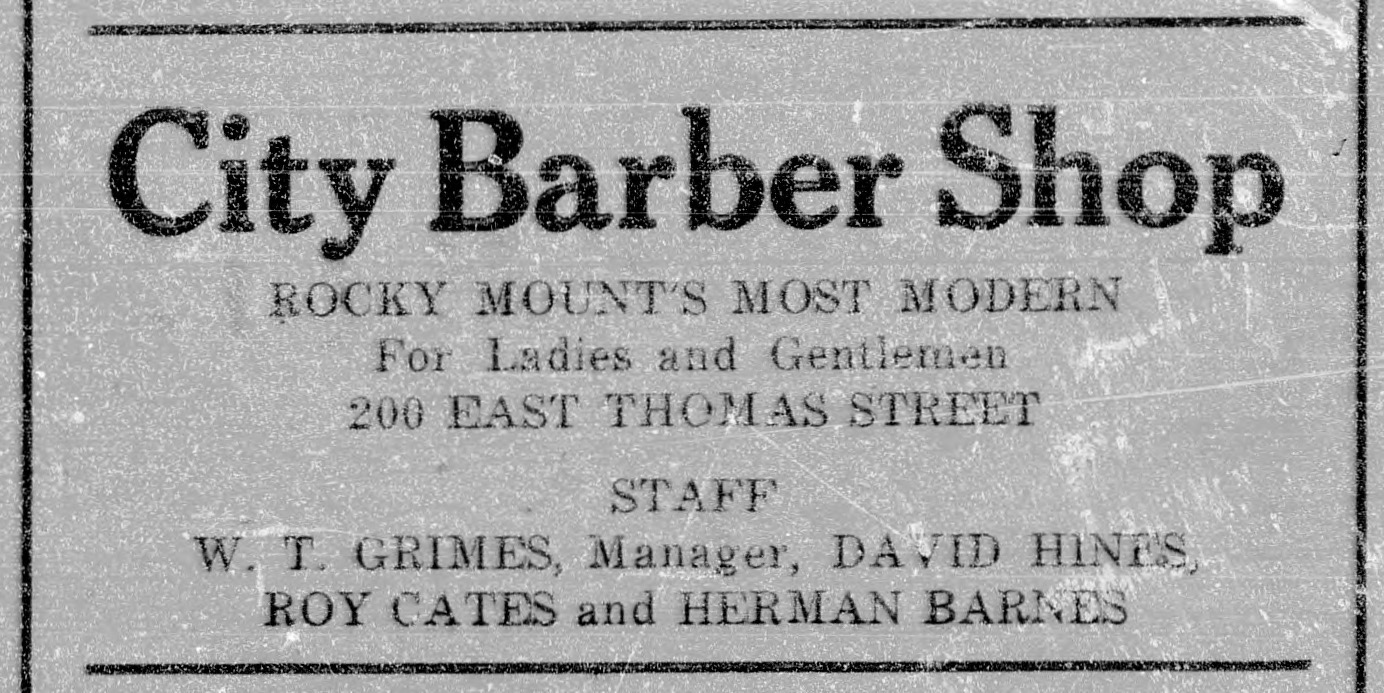 Advertisement, The Carolinian, September 21, 1946