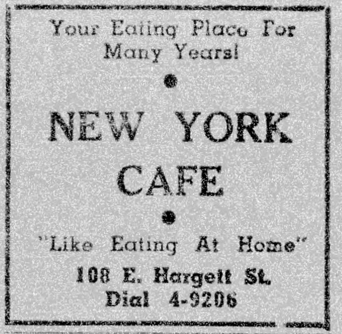 Advertisement, The Carolinian, February 6, 1954