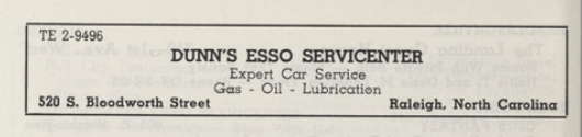 Advertisement, 1961 Green Book