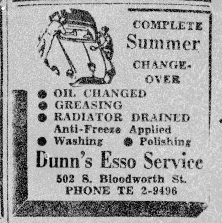 Advertisement, The Carolinian, December 15, 1956