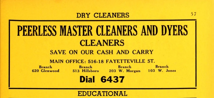 Advertisement, 1949 Raleigh City Directory