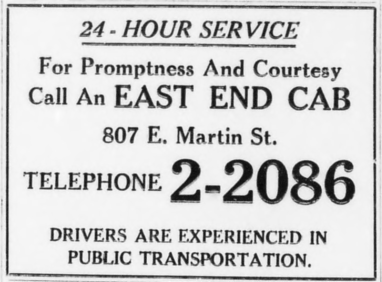 Advertisement, The Carolinian, August 10, 1946