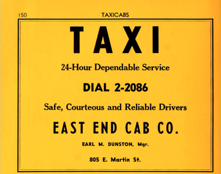 Advertisement, 1950 Raleigh City Directory