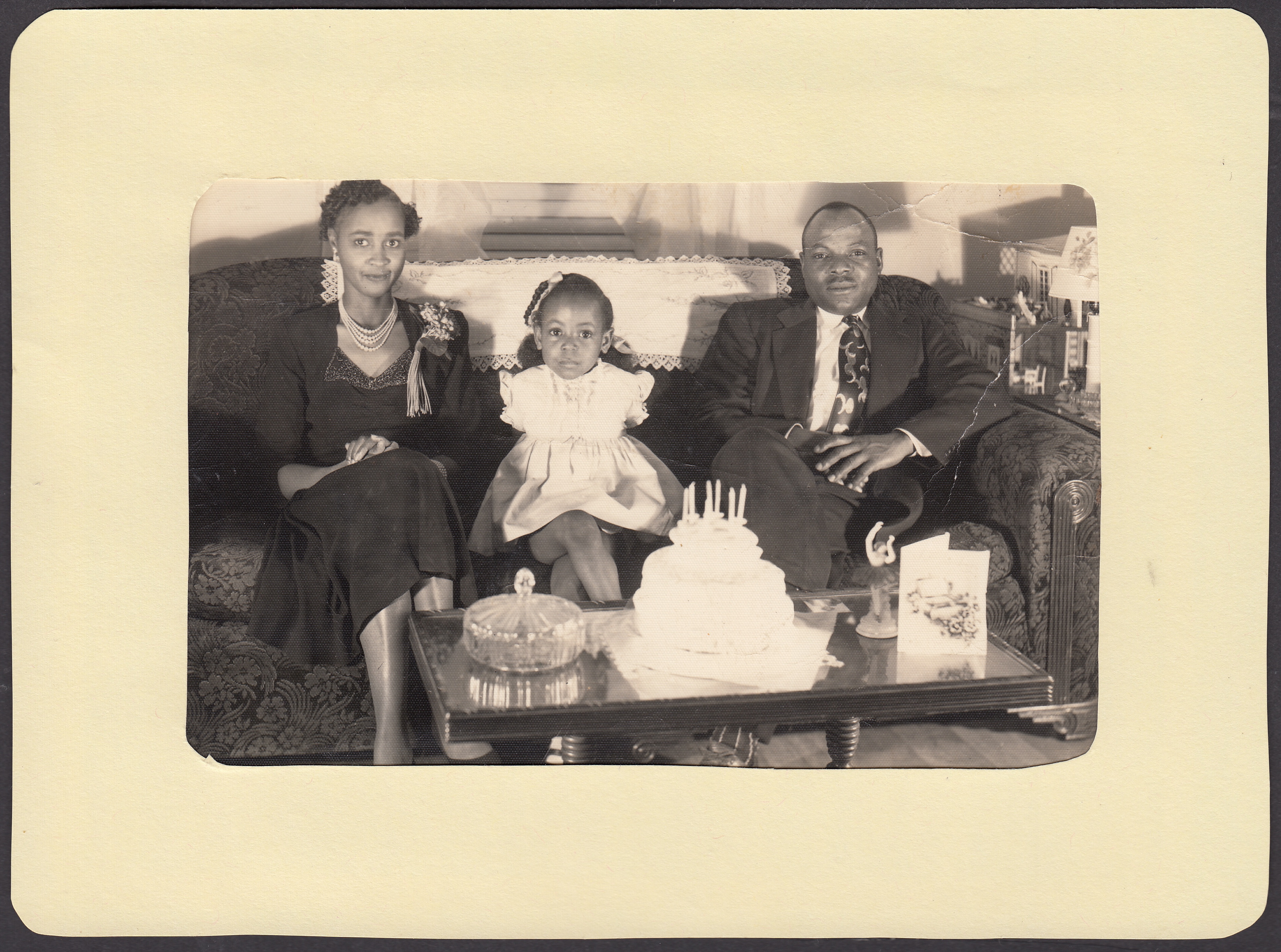 Clarence, Annie, &amp; Vanette Pittman ca. 1953