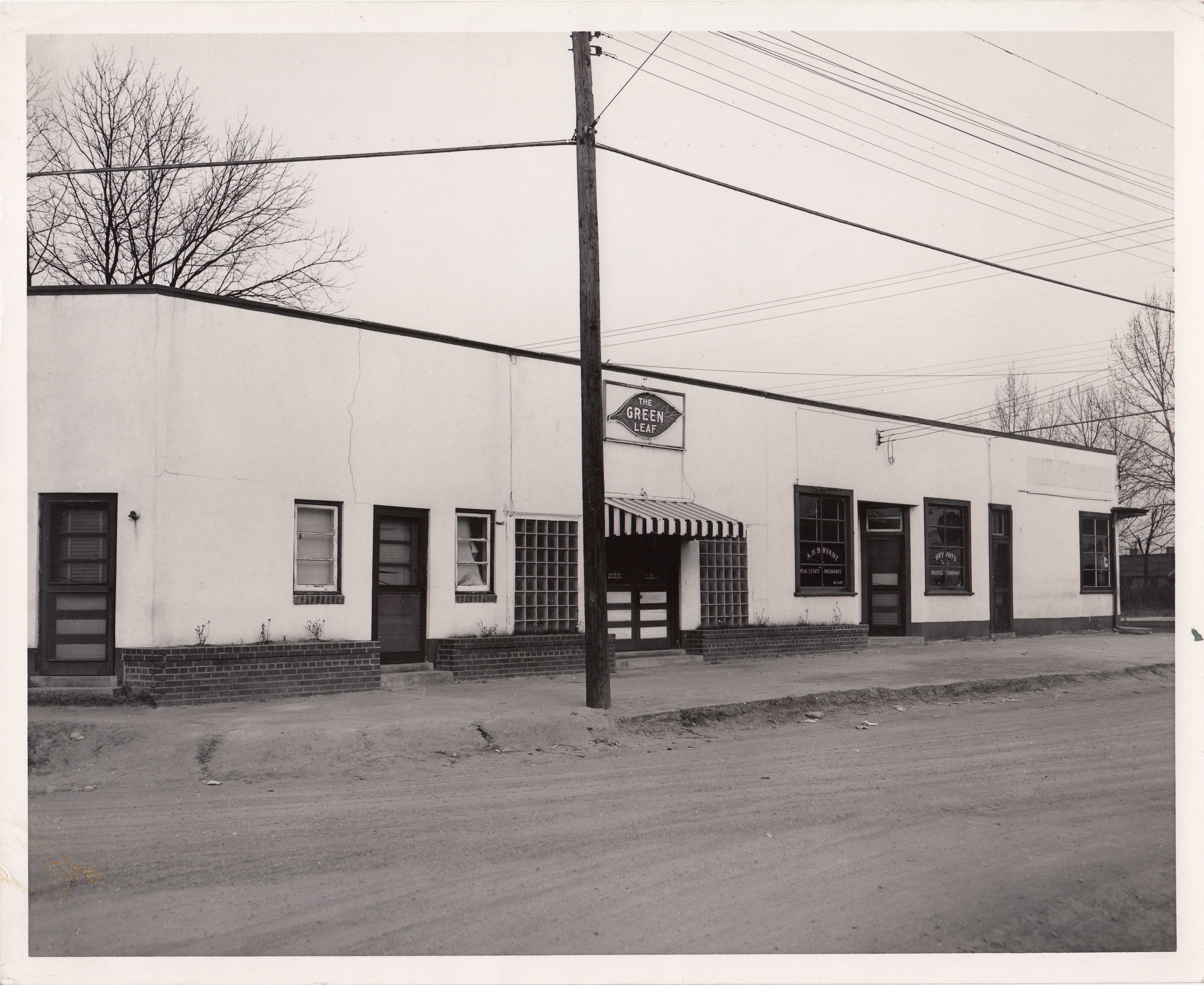 Green Leaf Ball Room &amp; Bryant Music Company, ca. mid-20th century
