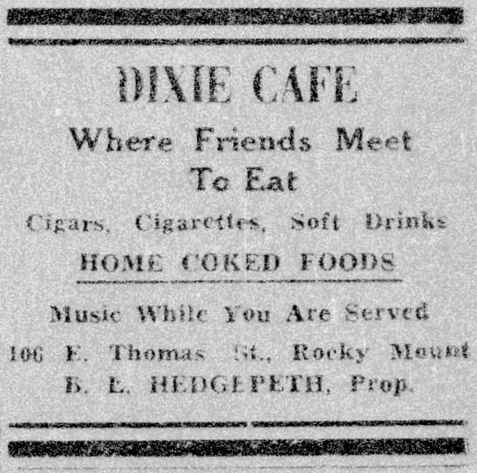 Advertisement, The Carolinian, April 15, 1950