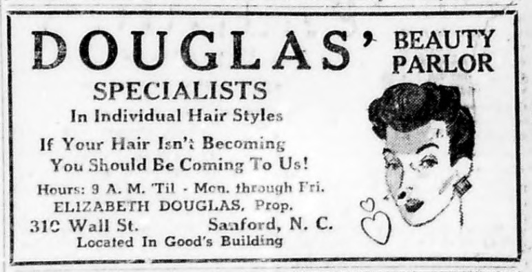 Advertisement, The Carolinian, March 9, 1946