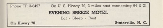 Advertisement, 1962 Green Book