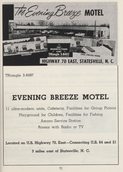Advertisement, 1961 Green Book