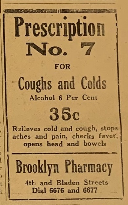 Advertisement, Cape Fear Journal, 1942