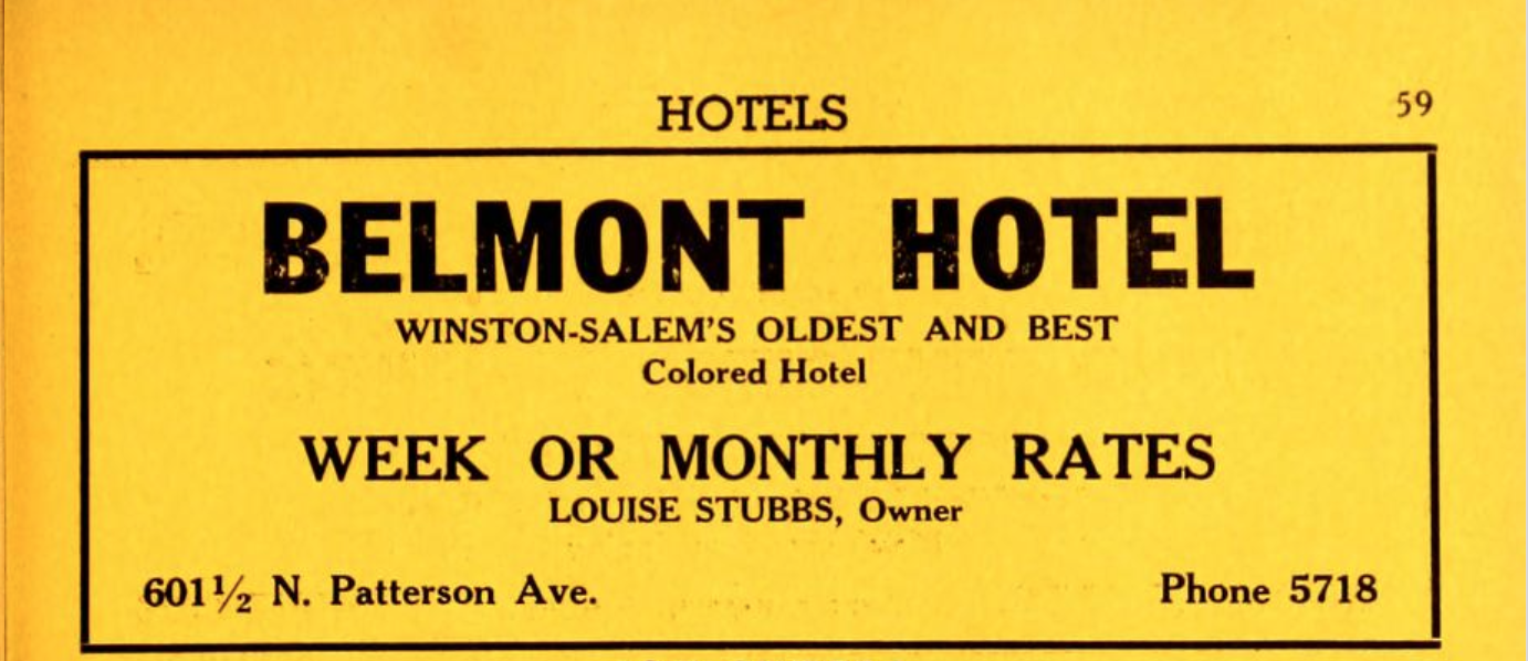 Advertisement, 1946 Winston-Salem City Directory