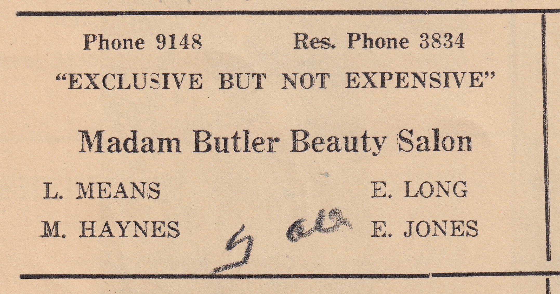 Advertisement, The Asheville District Magazine, Macedonia Church of God in Christ, Vol 3, No 2, 1946