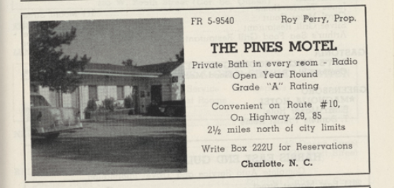 Advertisement, 1961 Green Book