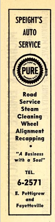 Advertisement, 1951 Durham City Directory