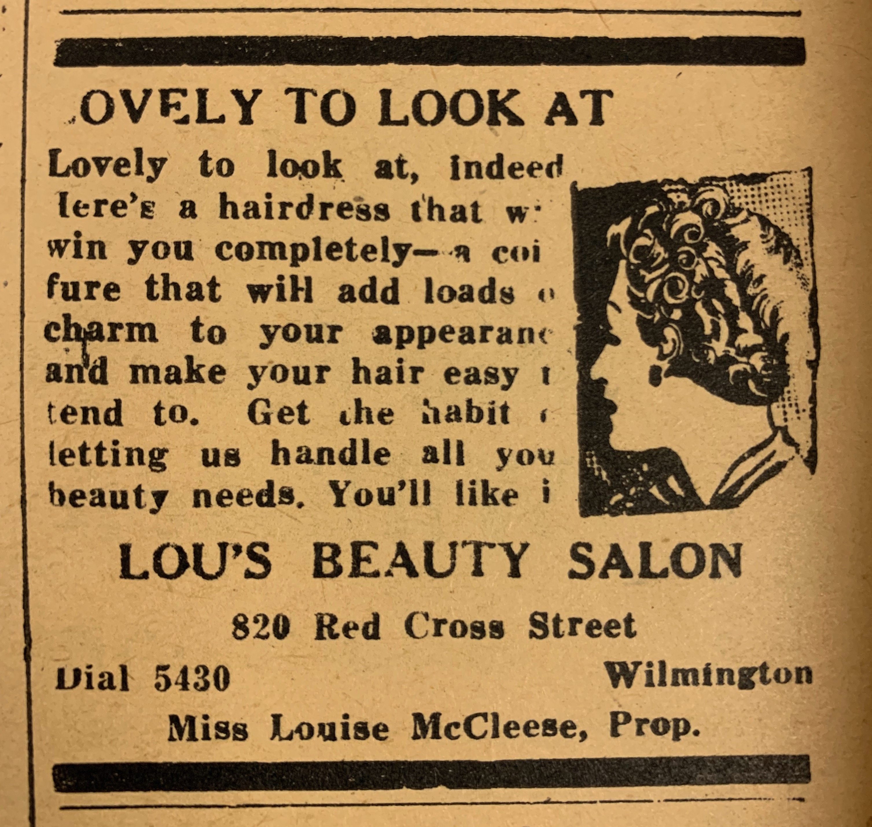 Advertisement, Cape Fear Journal, 1942