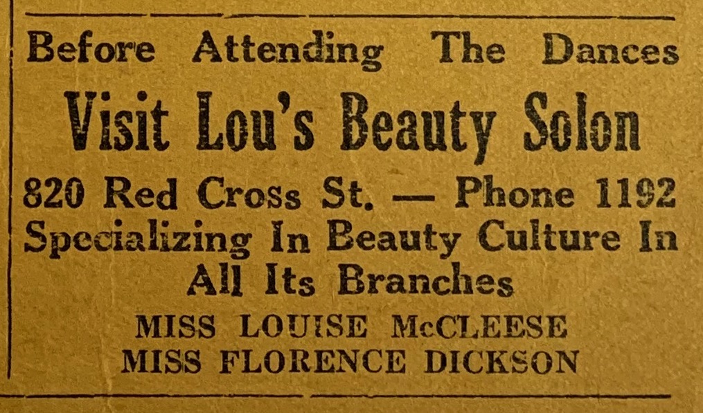 Advertisement, Omega Psi Phi Annual Sixth District Conference Program, 1938