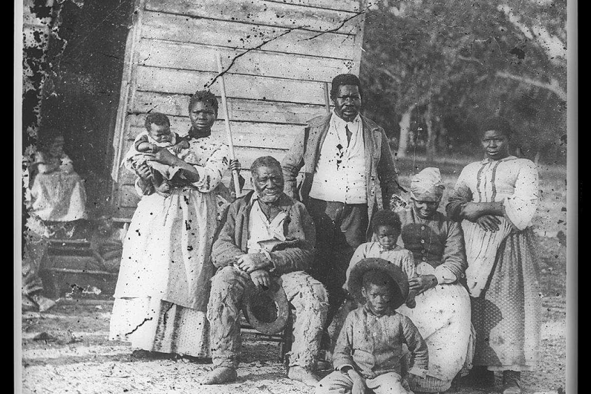 Photo of Smith Plantation slave family