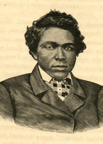 Engraved portrait of Abolitionist and North Carolina Senator Abraham Galloway