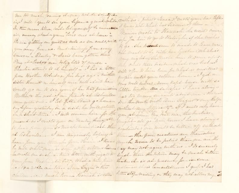 Letter with cursive writing