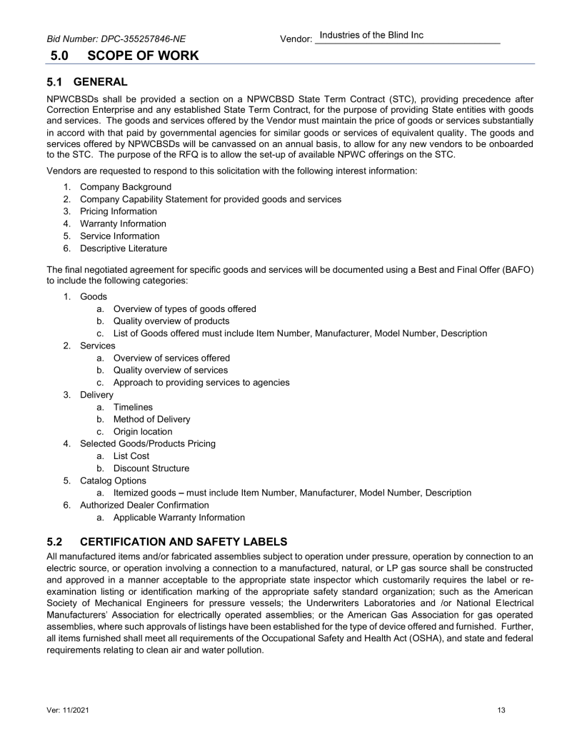 State of North Carolina Document