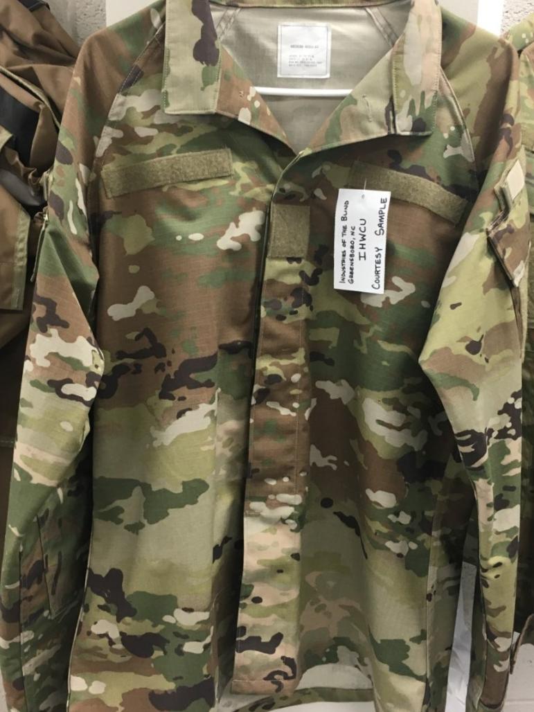 Army uniform and pens