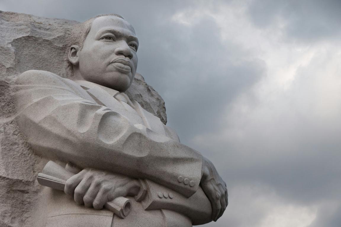 Image of the Martin Luther King Jr. monument. 