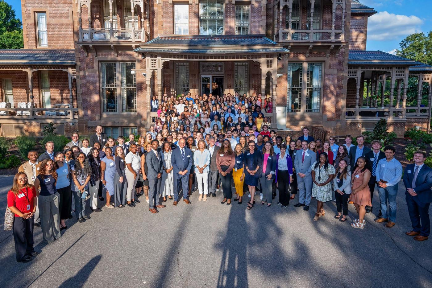 Governor Josh Stein with the 2025 cohort of state interns