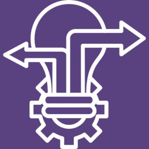 Lightbulb and gear icon
