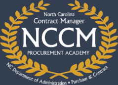 North Carolina Contract Manager Certification (NCCM) Procurement Academy logo