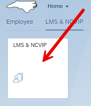 Screenshot showing the LMS & NCVIP tile