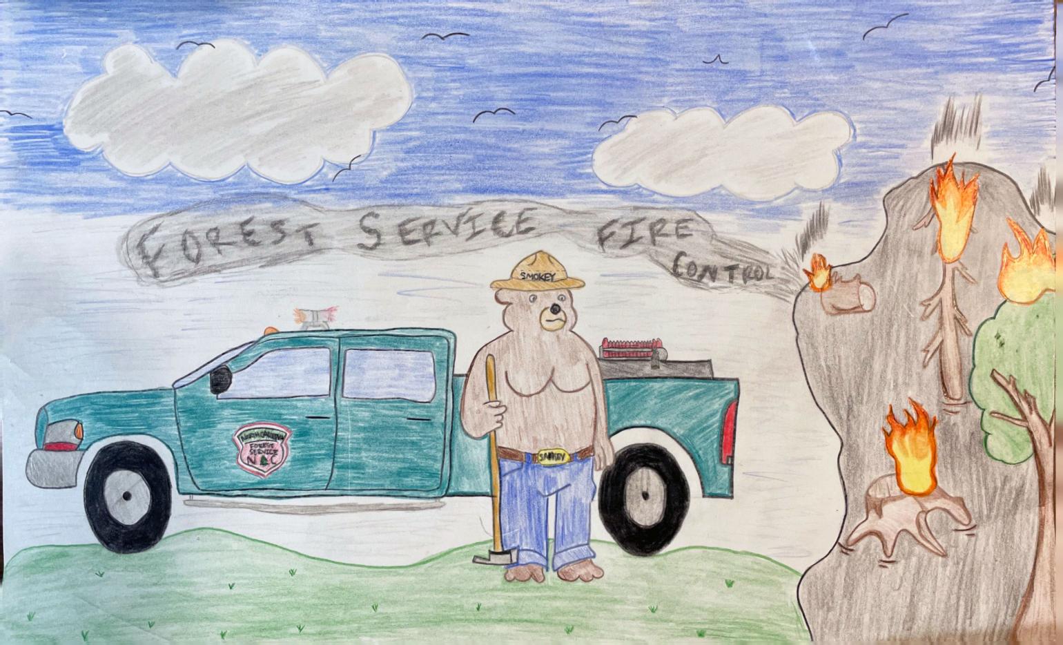Poster artwork created by Myron from Heide Trask High School