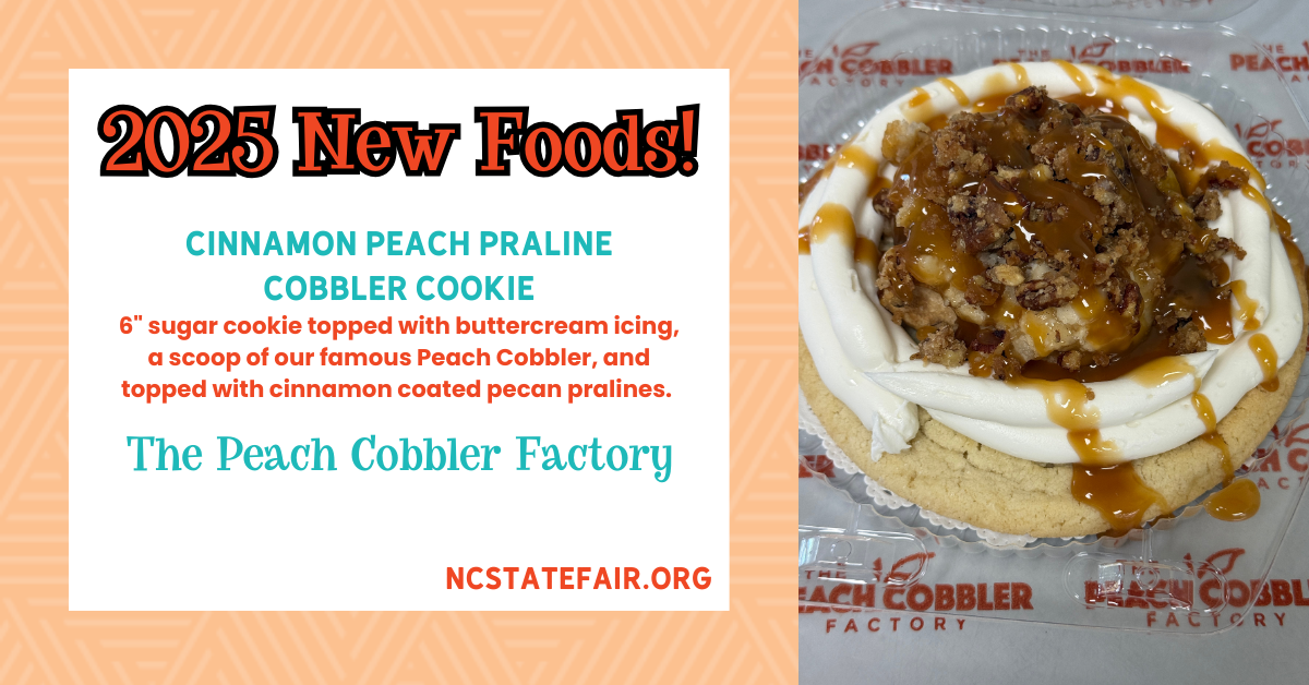 Cinnamon Peach Praline Cobbler Cookie (sweet)