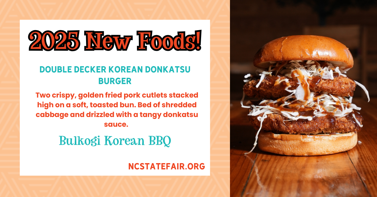 Double decker Korean Donkatsu burger