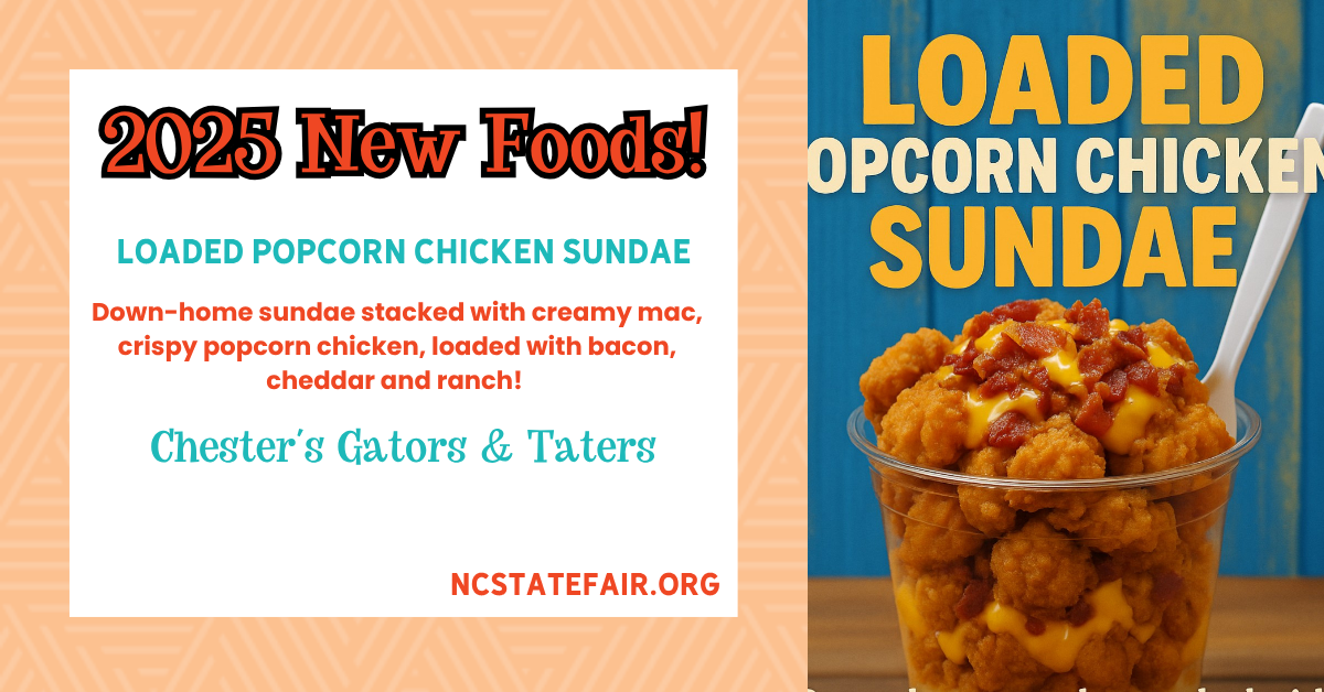 Loaded Popcorn Chicken Sundae (savory)